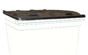 Trade waste container lid